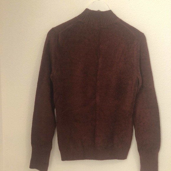Nomadic Traders chenille sweater ultra soft burgundy womens medium 1h - Picture 3 of 7